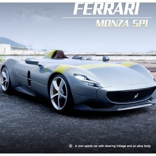 1:24 Ferrari Monza SP1 Sports Car Alloy Car Model Diecast Metal Vehicles Toy Car Model Collection High Simulation Kids Toys Gift