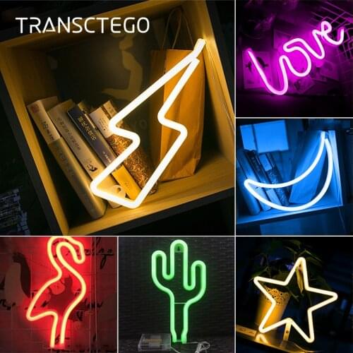 LED Neon Light Signs Christmas Night Light Neon Bulb USB Battery Powered Bedside Table Light Home Decoration Party Birthday Gift