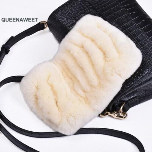 Real Fur Headband Women Knit Rex Rabbit Fur Neck Ring scarf muffler scarf pullover womens autumn and winter thermal