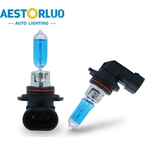 10pcs Factory Supply 9006 Super White Halogen Bulb Fog Lights High Power Car Headlights Lamp Car Light Source parking 12V 55W