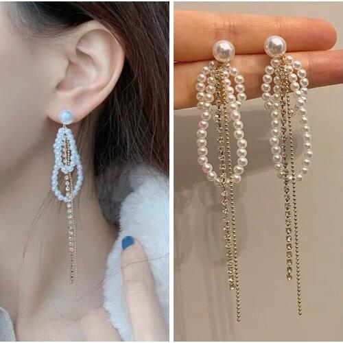 Fashion Jewelry Long Tassel Earrings Creative Wild Temperament Trend Jewelry Statement Earrings for Women