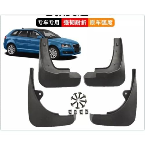 4Pcs/Set CarMud Flaps For Audi A3 Sportback 2004 2005 2006 2007 2008 2009 2010 2011 2012 Mudguards Splash Guards Fender Mudflaps