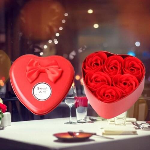 6PCS Soap Flower Creative Romantic Preserved Flower Soap Rose for Mothers Day