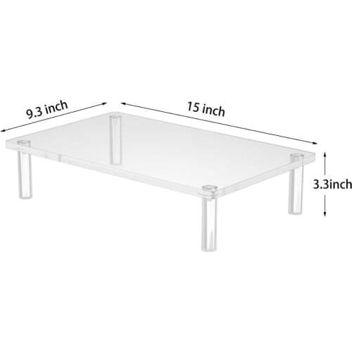 Acrylic Monitor Stand Riser Stable,Fashionable Monitor Stand Perfect for Computer Monitor Laptop iMac Printer TV Screen