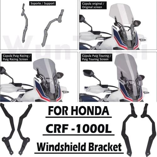 Motorcycle Accessories Windshield Bracket For HONDA CRF 1000L Africa Twin 2016-2019 Windshield Bracket Adjuster Screen riser