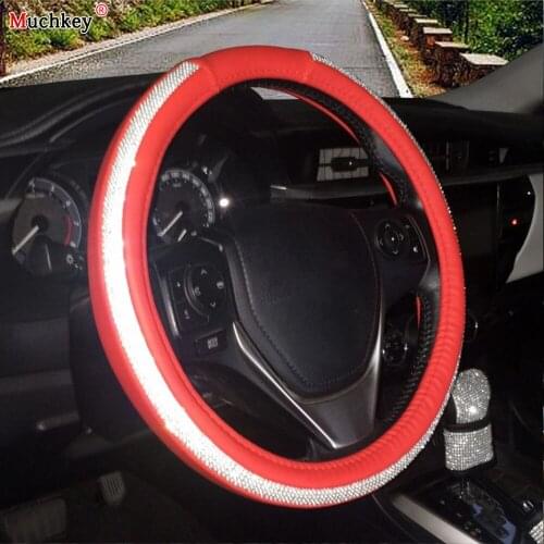 Diamond Steering Wheel Cover For Nissa For Land For Kia For Ford For Volkswagen For Toyota For Honda For BMW For Chev