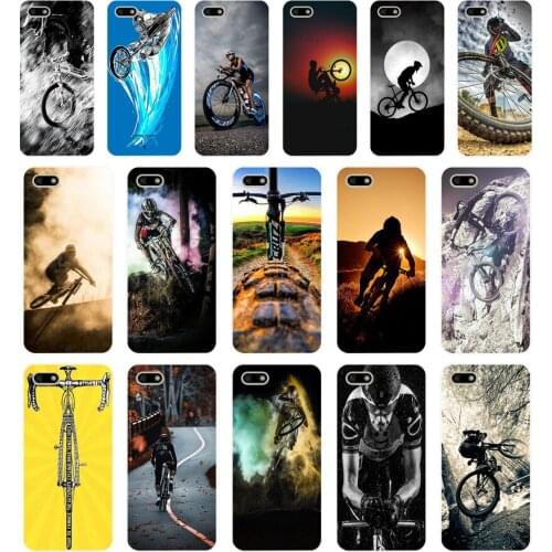 028FG Amazing mountain bike Bicycle MTB design Soft Silicone Tpu Cover Case for huawei Honor 7a 5.45 pro 5.7 7c 7x y5 2018 case