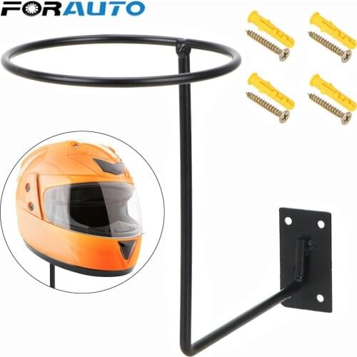 Motorcycle Helmet Holder Hanger Support Aluminum Wall Mounted Hook Rack For Hat Cap Motorcycle Accessories