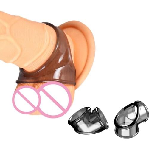 Male Cock Ring Lock Sperm Penis Rings for Men Delay Premature Ejaculation Sex Toys Penis Chastity Cage Scrotum Lock Sex Products