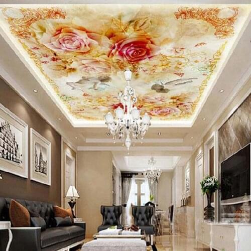 European Wallpapers for Ceilings Angel flower Photo Mural Wall Paper Rolls Wallpaper for Walls 3D Wall Painting Custom Any Size