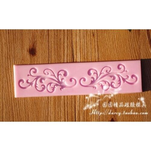 L052 Flower Lace mold Silicone Fondant Mold Gum Paste Cake Decorating cake topper Mould