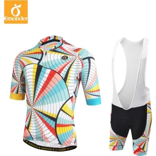 Emonder Pro team Custom Cycling Jersey And BIB Shorts Summer Set Top quality fabric Set Ciclismo clothing manufact Free shipping