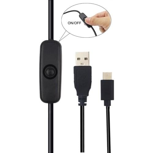 Raspberry Pi 4 Power Supply Cable 3A Type-C USB-C Charger Cable Wire with ON/OFF Switch Supply for Raspberry Pi 4 / Mobile Phone
