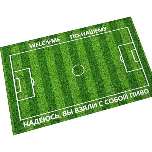 Russian Football Field Rug Playmat Floor Mat Carpet Rug Country Club Kids Girls Boy Bedroom Playroom Grass Field Area