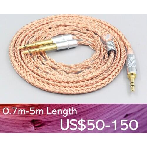 LN007702 XLR 6.5mm Balanced 16 Core 99% 7N OCC Earphone Cable For Meze 99 Classics NEO NOIR Headset Headphone