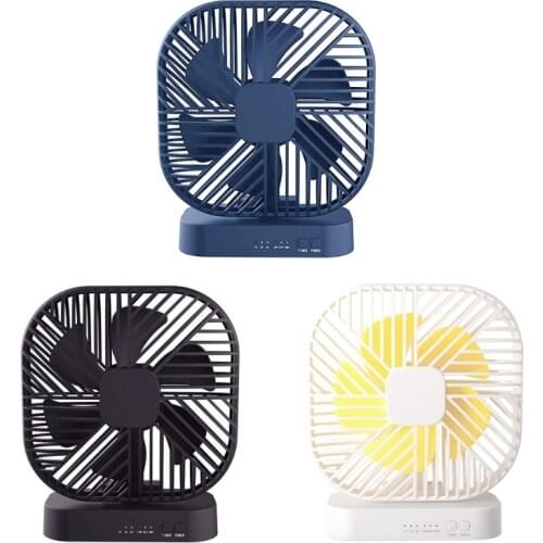Magnetic Mini Fan USB with 3 Speed Timing Function Fan for Camping Office Home Car Powered by 4x AA Battery Desk Fan