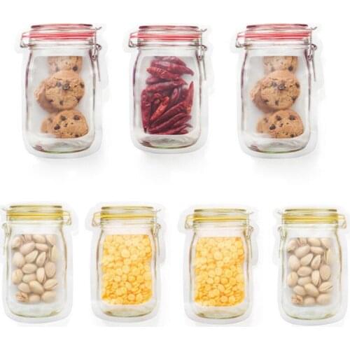 Reusable Seal Silicone Food Fresh Bag Vacuum Sealer Fruit Meat Milk Storage Bags