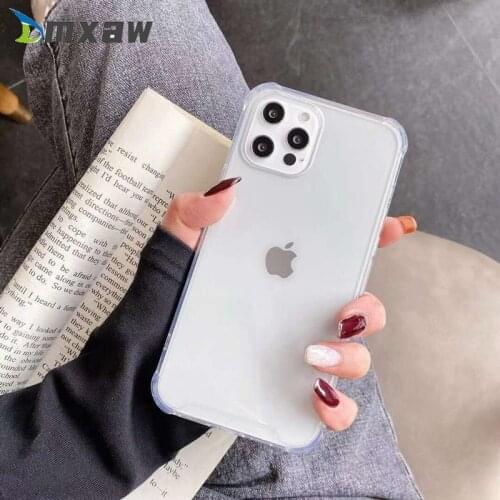 Clear Phone Protection Case For Samsung Galaxy A32 4G A02 M02 A72 A52 A12 A42 5G A02S M02S S21 Ultra Plus Case Silicone Cover