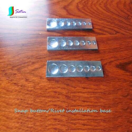 Rivet Fixing Base 15/12/10/9/8/7/6mm DIY Tool For Snap Install Button Fixing Tool Sewing Leather Button Clothing Fix Tool S0591H