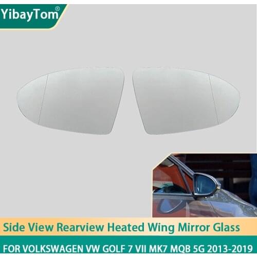 Excellent Side View Rearview Heated Replacement Mirror Glass For Volkswagen VW Golf 7 VII MK7 MQB 5G 2013-2019 car accessories