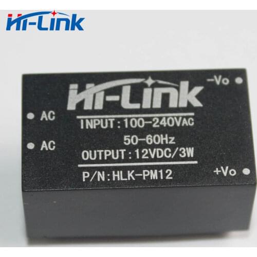 Q17331 Hi-link HLK-PM12 AC-DC 220V to 12V 3W Buck Step Down Power Supply Module Converter Intelligent Household Switch UL/CE