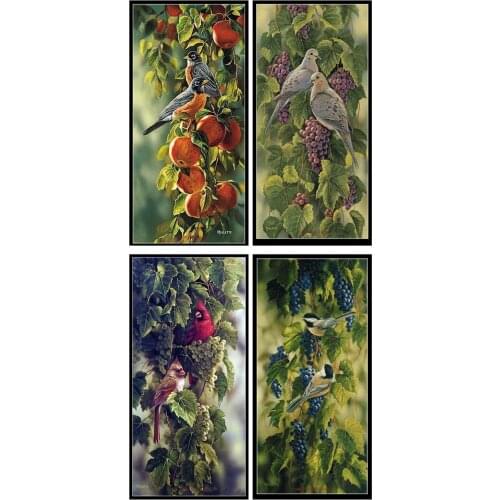 Counted Cross Stitch Kits Needlework Embroidery - 14 ct Aida Color DIY Arts Handmade Home Decor - Vineyards Collection