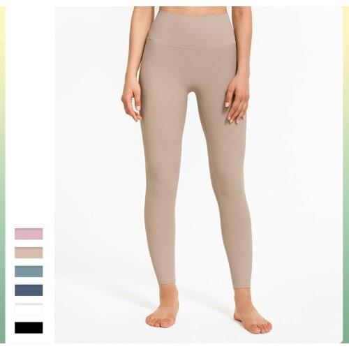 Rib Skin Friendly Yoga Pants Wearing Europe And The United States High Waist Lift Hip Fitness Pants Women Elastic Tight Exercise