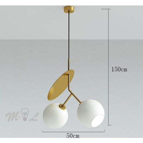Modern Glass Hanging Pendant Light Cherry Red Hanglamp Home Deco Creative Pendant Lamps for Living Room Suspension Lumimaires