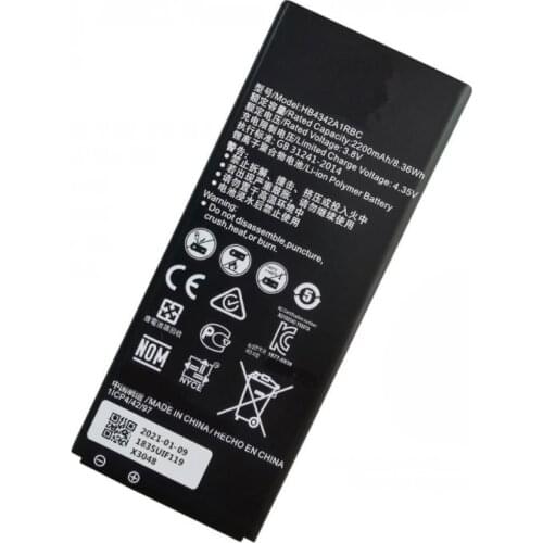 1x 2200mAh HB4342A1RBC Replacement Battery For Huawei Y5II Y5 II 2 Ascend 5+ Y6 Honor 4A SCL-TL00 Honor 5A LYO-L21 Batteries