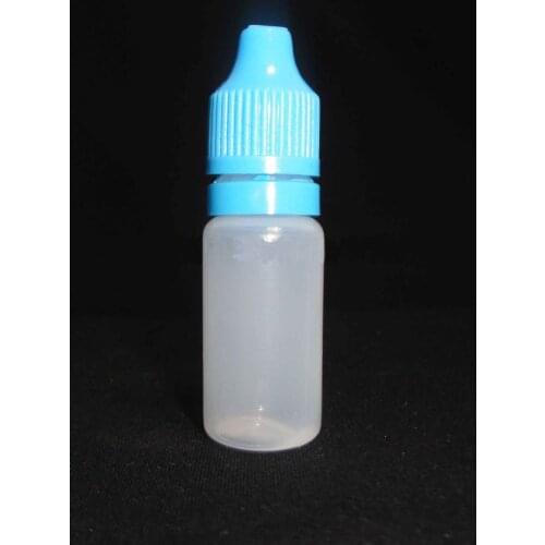 2500pcs 10ml empty Drop Bottle With Tamper Evident Childproof Cap anti-theft PE plastic e liquid oil bottle for E cigarette