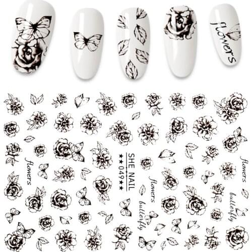 3D Nail Sticker Decals Fruit Design Nail Art Decorations Stickers Manicure Accessories Nails