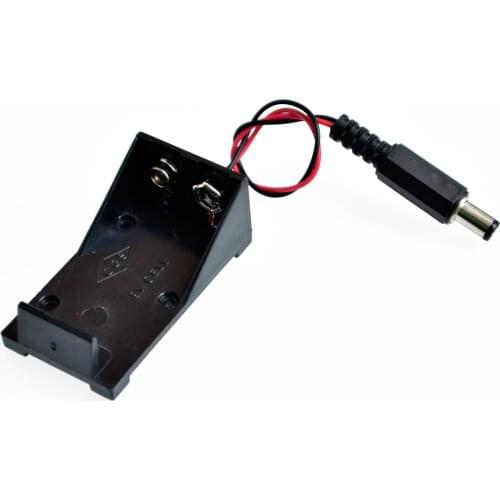 5.5*2.1 mm 9V Battery Holder Box DC Plug Socket Battery Holder