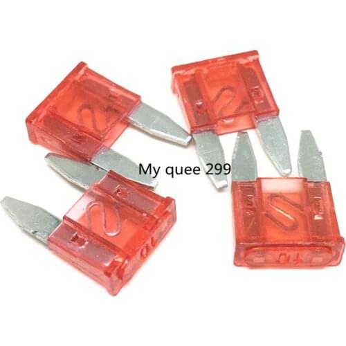 Free shipping 100pcs automobile blade fuse Small Car Blade 10A 32V fuse auto fuse --small 10A