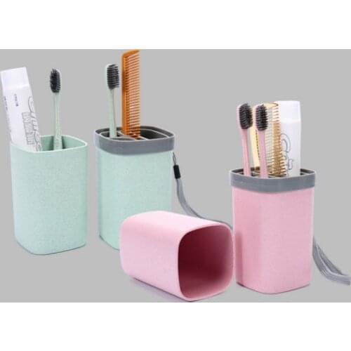 Travel Toothbrush Tube Cover Case Large Capacity Eco-friendly Plastic Tooth Brush Storage Case Cover Travel Accessories