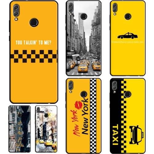 NYC Yellow Taxi Cabs For Huawei Honor 20 Pro 4C 6C 7C 7A 8A 9A 7S 8S 9S 8X 9X 10i 8 9 10 10X Lite Phone Cover