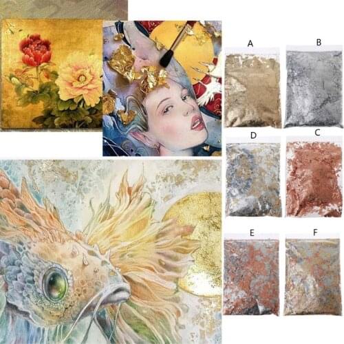 20g Large Pack Metallic Foil Flakes Decorative Paper Resin Mold Fillings Sequins Glitters Resin DIY Painting Art Crafts