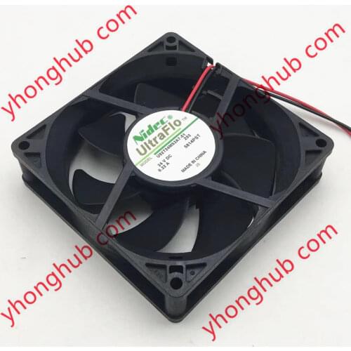 Nidec U92T24MS2A7-51 DC 24V 0.22A 90x90x25mm 2-Wire Server Cooling Fan