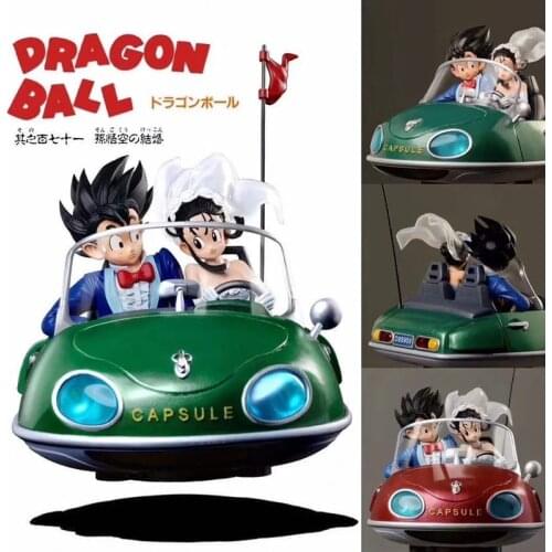 Son Goku Chichi Anime Figure Dragon Ball Figurine Wedding Car GK Figma Cartoon Figural Juguetes Brinquedos DBZ Toys Model Statue