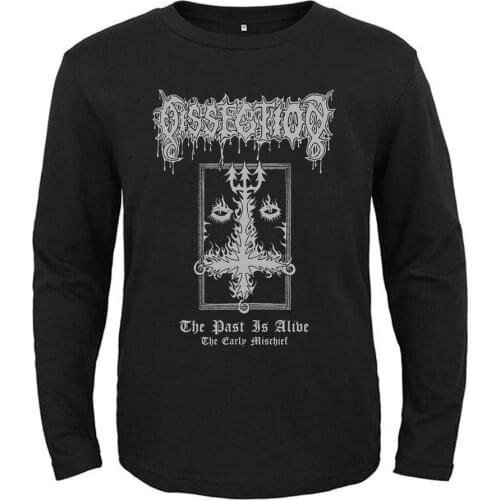 5 Designs Dissection Swedish Death Rock Band Demon Men Women Full Long Sleeves Shirt Heavy Metal Black Tee Fitness