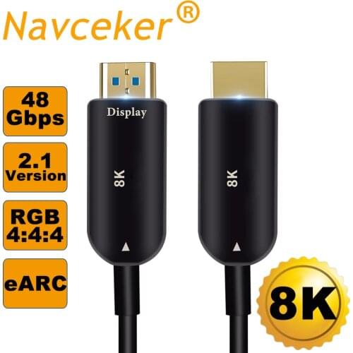 2020 8K HDMI 2.1 Cable 48Gbps 4K@120Hz HDMI 2.1 Optical Fiber Male to Male 2.1 HDMI Cables UHD HDMI 2.1 Cable 5m 10m for Monitor