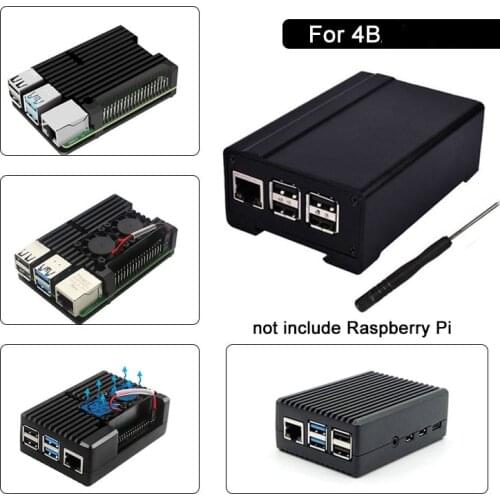 Custom High quality aluminium metal din rail mount raspberry pi 4 case 1 buyer