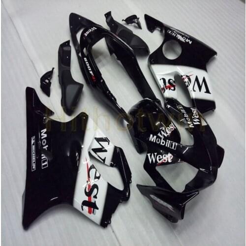 Motorcycle hull for CBR600F4i 2004 2005 2006 2007 ABS Fairing+Screws+Injection mold white black M2