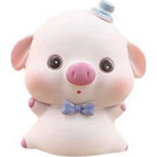 Creative Cartoon Cute Pet Pig Baking Cake Decoration Birthday Gift Car Interior Decoration