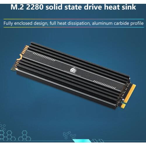 M.2 SSD Heatsink Cooler M2 2280 Solid State Hard Disk Aluminum Heat Sink Nano Solid State Thermal Conductive Sheet Cooling Base