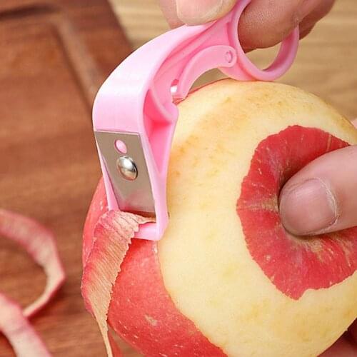 Multifunctional Stainless Steel Peeler Ring Peeling Apple Portable Manual 2-in-1 Peeling Orange Device Peeler