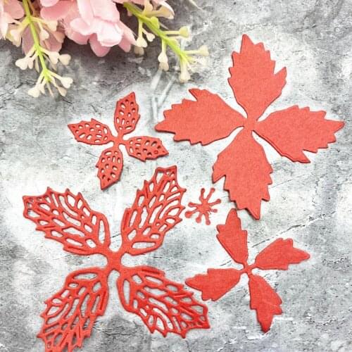 2021 New Metal Cutting Dies Frame 5pcs Flowers Petal Diy Scrapbooking Photo Album Decorative Embossing Paper Card Crafts Die