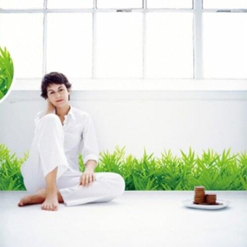 Baseboard green Grass waterproof DIY Removable Art Vinyl Wall Stickers Decor Living room Bedroom Mural Decal home decor