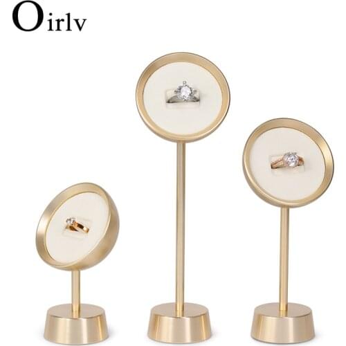 FANXI White Jewelry Metal Earring Pendant Ring Arc-sharped Display Holder Rack With Metal Base for Jewelry Shop jewelry Stand