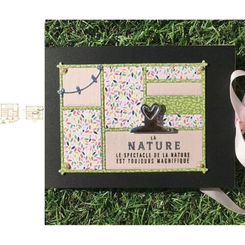 Drawing Board Rectangular Frame Cutting Dies Scrapbook Dariy Decoration Stencil Embossing Template DIY Greeting Card Handmade