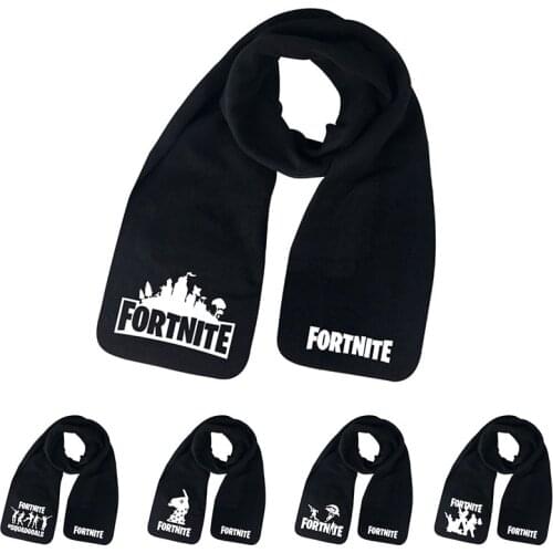 Fortnite Scarf Autumn and Winter Decoration Warm Cotton Scarf Game Figures Pattern Childrens Christmas Birthday Surprise Gift